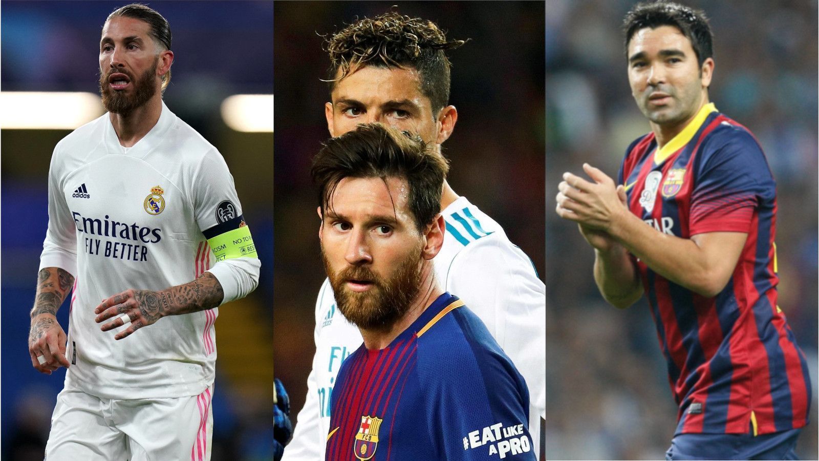 
                <strong>Elitärer Klub: Diese Profis spielten mit Messi und Ronaldo</strong><br>
                Der Sensations-Transfer von Lionel Messi zu Paris Saint-Germain überstrahlt die gesamte Fußballwelt. Netter Nebeneffekt: Künftig spielt der langjährige Kapitän des FC Barcelona Seite an Seite mit dem Ex-Kapitän des größten Rivalen - Real Madrid. Denn auch Sergio Ramos wechselte kürzlich zu PSG. Der Spanier ist der 17. Spieler im Kreise derer, die mit Messi und Cristiano Ronaldo zusammenspielen durften. ran zeigt den elitären Klub. (Stand: 15. August 2021)
              