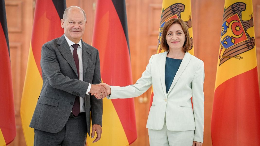 Kanzler Scholz (SPD) sichert Moldau Unterstützung zu – sowie auch der Ukraine.