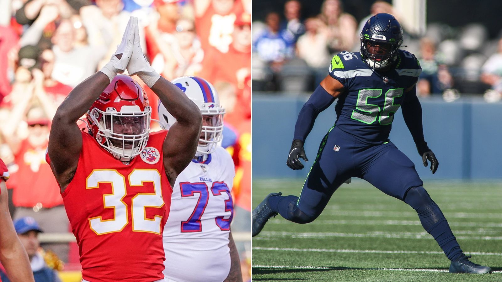 
                <strong>Inside Linebacker mit den meisten Stimmen</strong><br>
                &#x2022; AFC: Nick Bolton, Kansas City Chiefs <br>&#x2022; NFC: Jordyn Brooks, Seattle Seahawks<br>
              