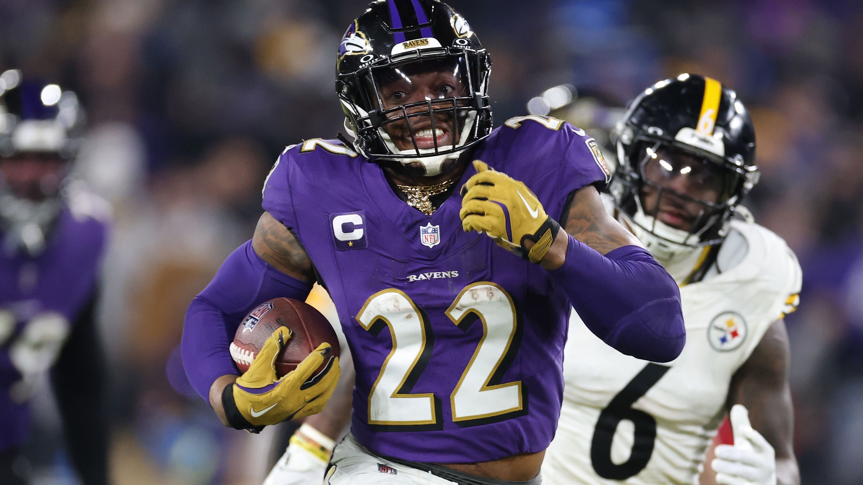 <strong>AFC North - Baltimore Ravens</strong><br><strong>Wide Receiver</strong>: DeAndre Hopkins, Rashod Bateman, Zay Flowers<br><strong>Offensive Line</strong>: Ronnie Stanley, Andrew Vorhees, Tyler Linderbaum, Daniel Faalele, Roger Rosengarten<br><strong>Tight End</strong>: Mark Andrews<br><strong>Quarterback</strong>: Lamar Jackson<br><strong>Running Back</strong>: Derrick Henry<br><strong>Fullback</strong>: Patrick Ricard