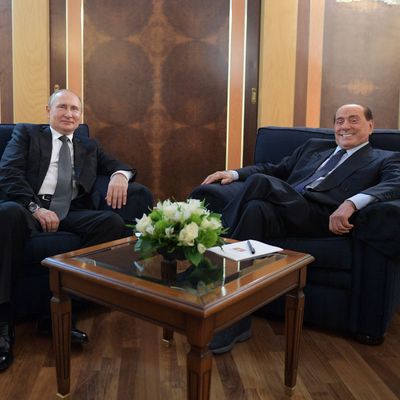 Wladimir Putin und Silvio Berlusconi