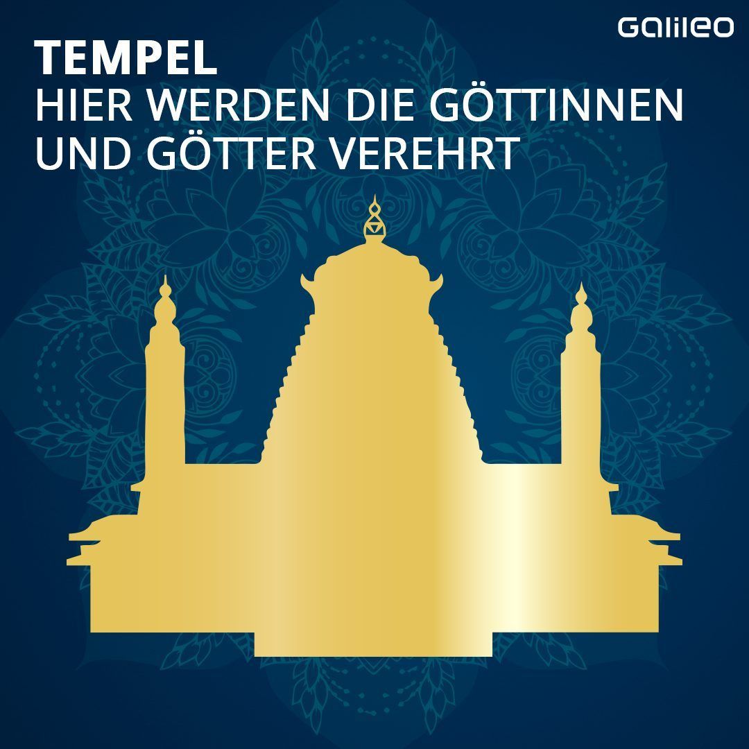 Hindus verehren ihre Götter und Göttinnen im Tempel und zu Hause am Hausaltar. Jeden Tag folgen sie dem gleichen Ritual, um sie anzubeten. Hindus entzünden zum Beispiel Räucherstäbchen und bringen ihren Göttern und Göttinnen Früchte und Blüten als Opfergaben.