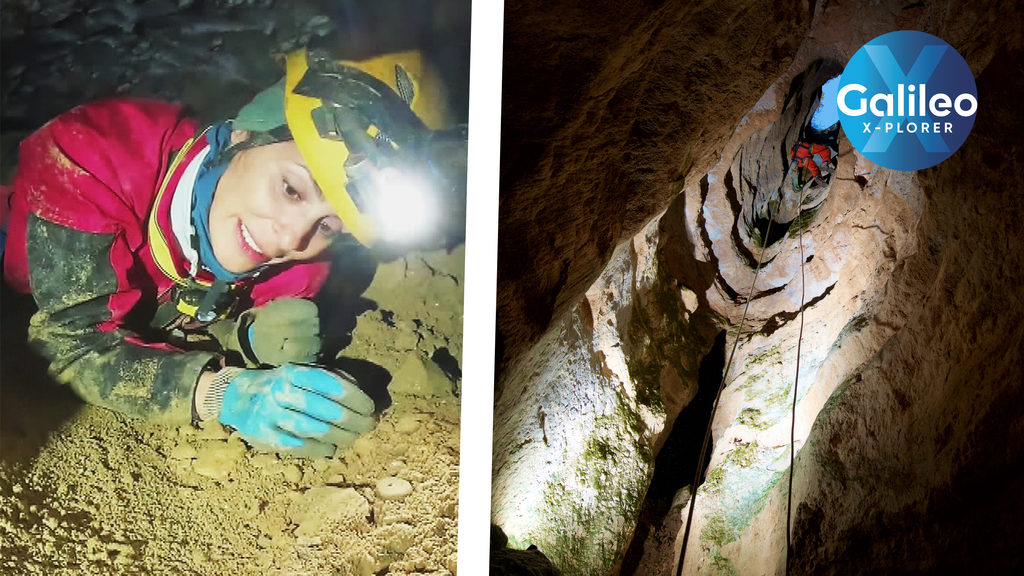 Extrem-Caving: "Galileo" steigt 240 Meter in gefährliche Höhle ab