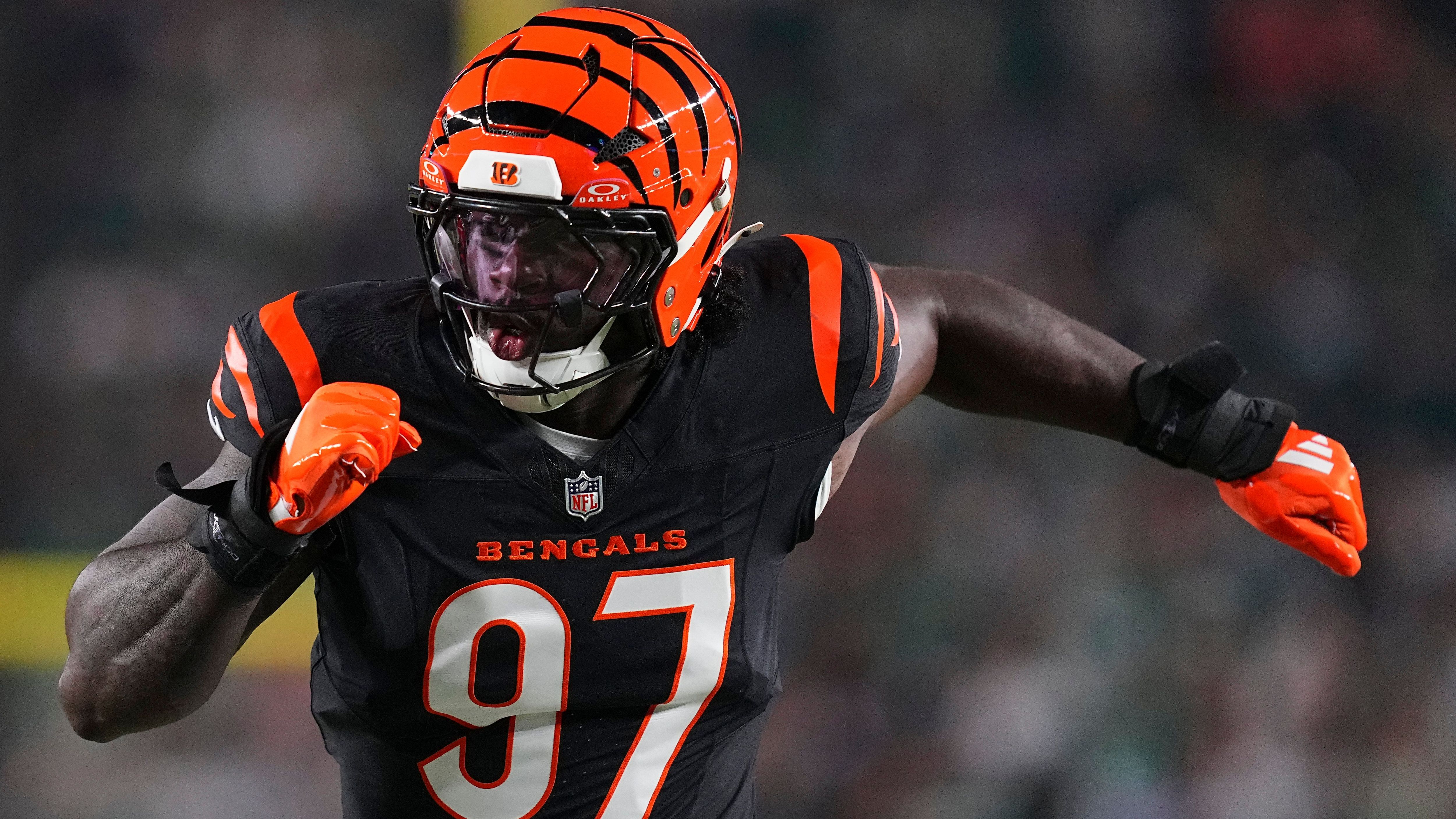 <strong>Platz 7 (geteilt): Shemar Stewart (DE, Cincinnati Bengals)</strong><br>Quote: +1.600 (bei einem Einsatz von 100 US-Dollar gewinnt man 1.600 US-Dollar)