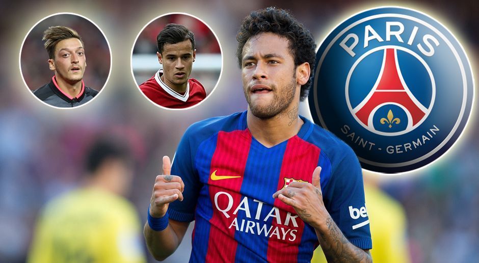 
                <strong>Wer wird Neymar-Nachfolger?</strong><br>
                Der Rekord-Transfer von Neymar zu Paris St. Germain steht kurz bevor. 222 Millionen Euro sollen die Franzosen an den FC Barcelona zahlen. Mit so viel Geld sollte es keine Schwierigkeit darstellen, einen oder mehrere hochkarätige Nachfolger zu verpflichten. Als Kandidaten gelten unter anderem auch zwei deutsche Nationalspieler. ran.de stellt euch die Liste der möglichen Neymar-Nachfolger vor.
              