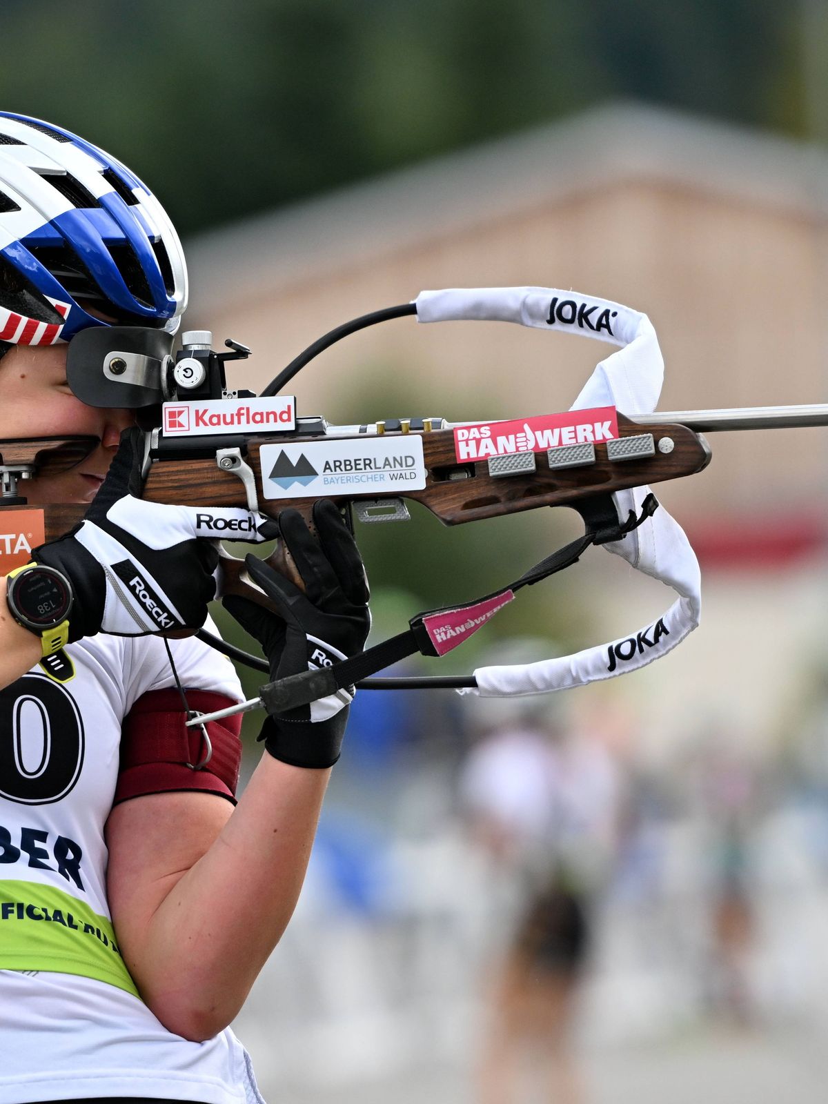 06.09.2025, Arber Hohenzollern Skistadion, Deutschland (GER): Selina Grotian (GER), Biathlon, Deutsche Meisterschaft, Sprint *** 06 09 2025, Arber Hohenzollern Skistadion, Germany (GER): Sprint, Bi...