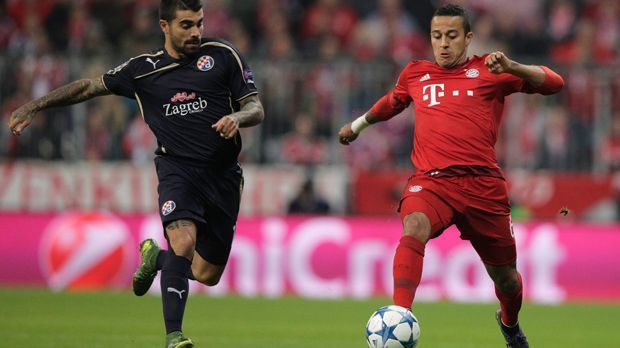 
                <strong>Thiago</strong><br>
                Thiago Alcantara: Denker und Lenker im zentralen Mittelfeld, aufgrund seiner Geschwindigkeit und Technik kaum vom Ball zu trennen. Der Spanier bereitete die Führung der Bayern mit einem klugen, langen Ball auf Costa vor. Legte Lewandowski das 2:0 und das 5:0 perfekt auf. Bärenstarke Partie. ran-Note: 1
              