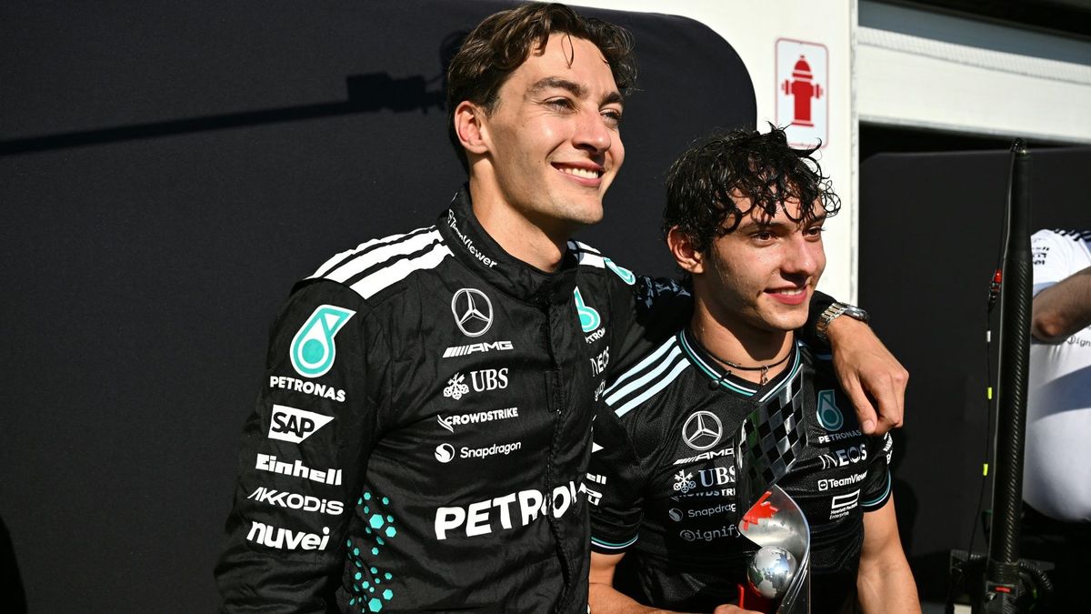 Weiter für Mercedes: Russell (l.) und Antonelli