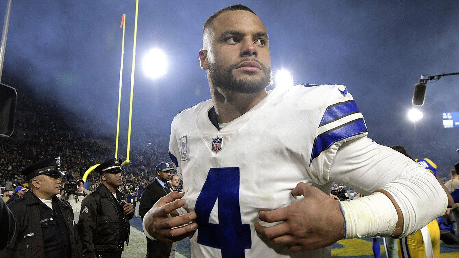 
                <strong>Platz 14: Dak Prescott (Dallas Cowboys)</strong><br>
                Position: Quarterback -Cap Hit: 22,2 Millionen Dollar -Vertragsjahr: 1 von 4 -Base Salary: 9 Mio. Dollar -Signing Bonus: 13,2 Mio. Dollar -
              