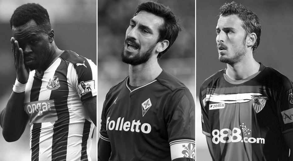 
                <strong>Zu früh gegangen.: Plötzlich verstorbene Fußballer</strong><br>
                Florenz-Kapitän Davide Astori (Mi.) ist der bislang Letzte in der Liste von früh verstorbenen Fußballern. ran.de zeigt in chronologischer Reihenfolge, welche Fußball-Profis schon während der noch aktiven Karriere überraschend verstarben. (Quelle: SID)
              