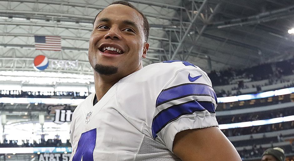 
                <strong>Platz 2: Dak Prescott (Quarterback der Dallas Cowboys)</strong><br>
                Bonuszahlung: 353.544 US-Dollar, seit 2016 in der NFL, Viertrunden-Pick, Gehalt 2016 laut Spotrac: 545.848 US-Dollar.
              