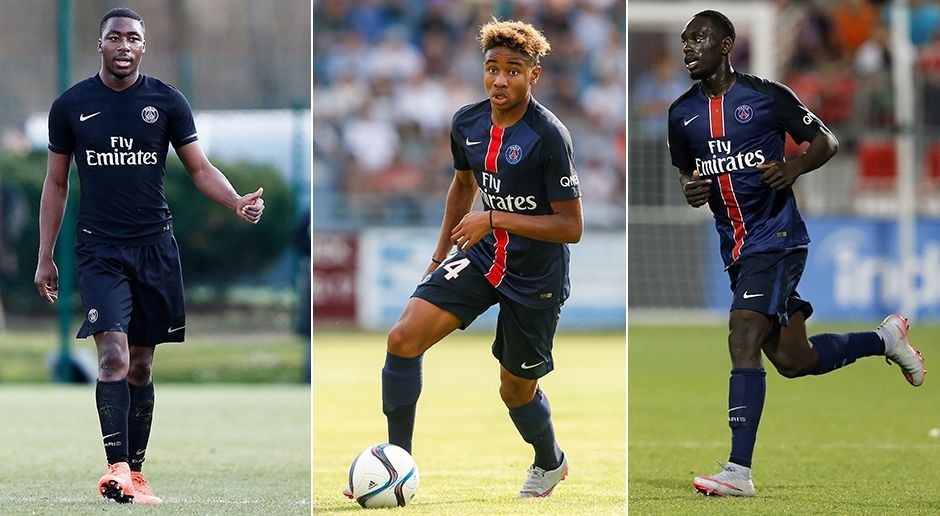 
                <strong>Paris St. Germain</strong><br>
                Paris St. Germain: V.l.n.r. Meite Yakou, Christopher Nkunku, Jean-Kevin Augustin - Nach dem Abgang von Zlatan Ibrahimovic dürfte Jean-Kevin Augustin (19) noch mehr Einsätze in der Startelf erhalten, als vergangene Saison. Des Weiteren sind Meite Yakou (20) und Christopher Nkunku (18) auf dem Sprung in die erste Mannschaft. Beide überzeugten bereits in der Youth-League für PSG.
              