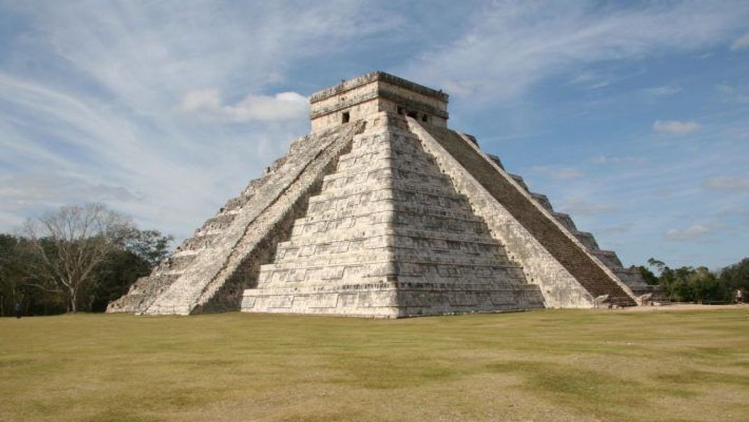 Ruine der Kukulkan-Pyramide der Maya in Chichen Itza.