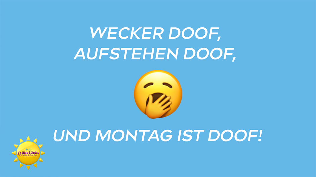 Oh ja, den meisten von uns fällt der Start in den Montag etwas schwer.