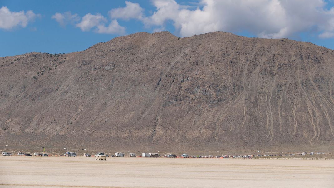 Die Wüste in Nevada wird zur Black Rock City umgebaut.