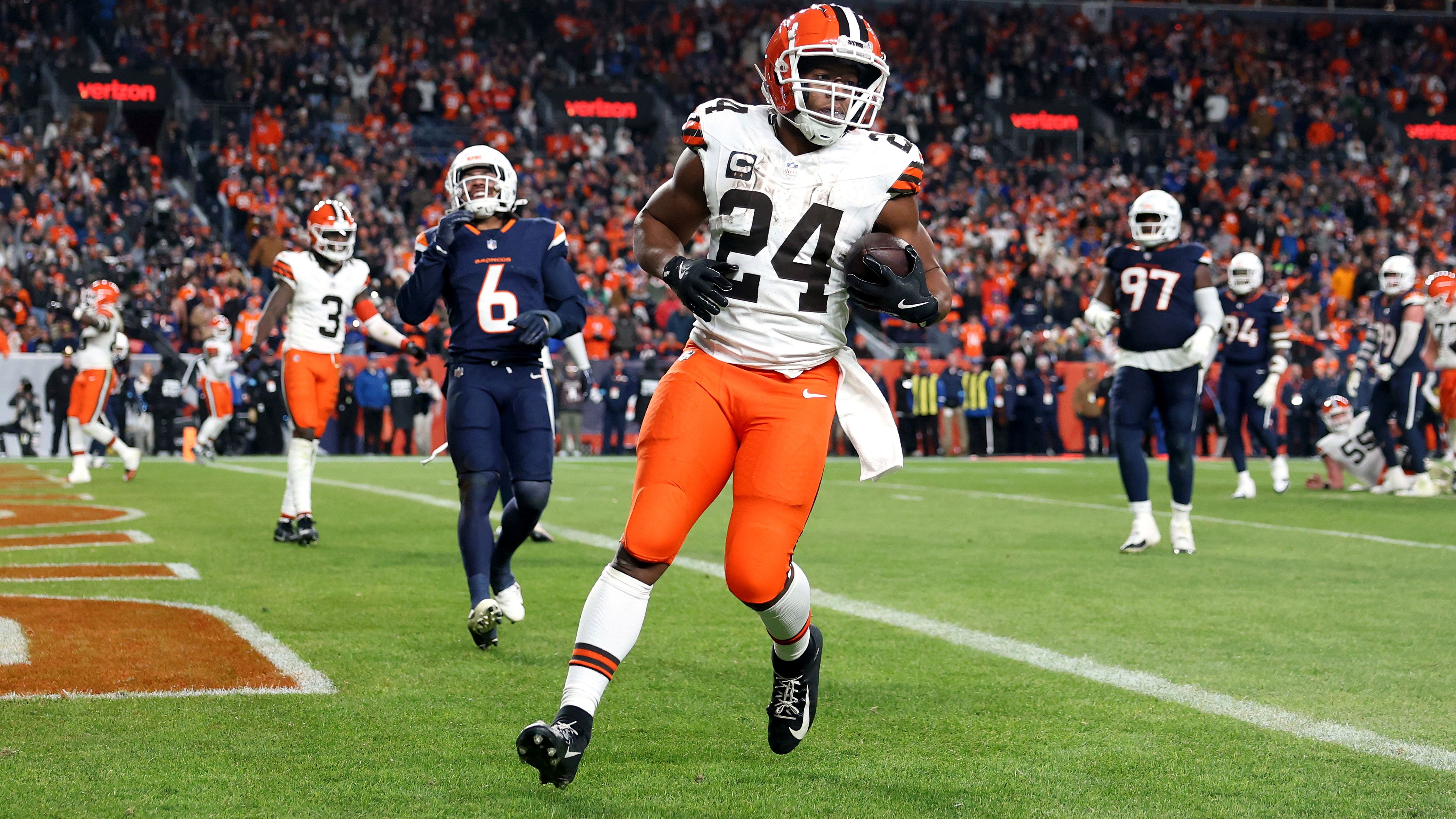 <strong>30. Platz: Nick Chubb – 38,88 Millionen Dollar</strong><br>- Saisons aktiv: seit 2018<br>- Teams: Cleveland Browns