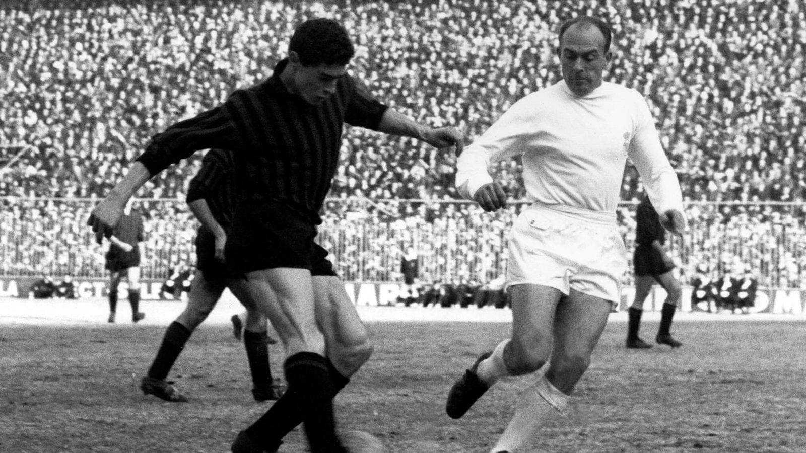 
                <strong>Alfredo di Stefano</strong><br>
                Der Argentinier ist eine der größten Vereinslegenden von Real Madrid und hat in den 50er- und 60er-Jahren dabei geholfen, den Verein zu dem zu machen, was er heute ist. Acht Mal holte er die spanische Meisterschaft, fünf Mal den Europapokal der Landesmeister und 1947 die Copa America. 
              
