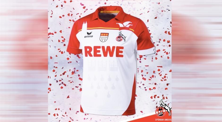 
                <strong>1. FC Köln (Karnevals-Version)</strong><br>
                Kölle alaaf im Rheinenergiestadion! Beim 1. FC Köln gibt es traditionell für die Karnevals-Saison ein besonderes Trikot. Natürlich auch dieses Jahr! Die aktuelle Variante mit roten Ärmeln und Narrenkappe über dem Vereins-Logo hebt sich allerdings nicht allzu sehr vom klassischen Heim-Trikot ab. Passend zum Shirt gibt es eine weiße Hose und rot-weiß-gestreifte Stutzen. Als potentieller Bayern-Jäger mit Kurs auf Europa muss man eben auch in Köln ein wenig seriöser bleiben. 
              