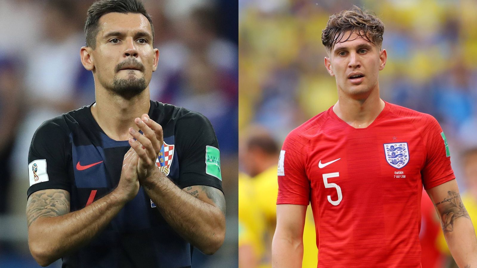 
                <strong>Dejan Lovren vs. John Stones</strong><br>
                Kroatiens Abwehrchef, physisch unheimlich stark, aber auch immer mal mit Aussetzern. Gehört trotzdem international zu den Top-Verteidigern. Ebenso wie Stones, der wie Kyle Walker viel bei Manchester City von Pep Guardiola gelernt hat. Unentschieden.
              