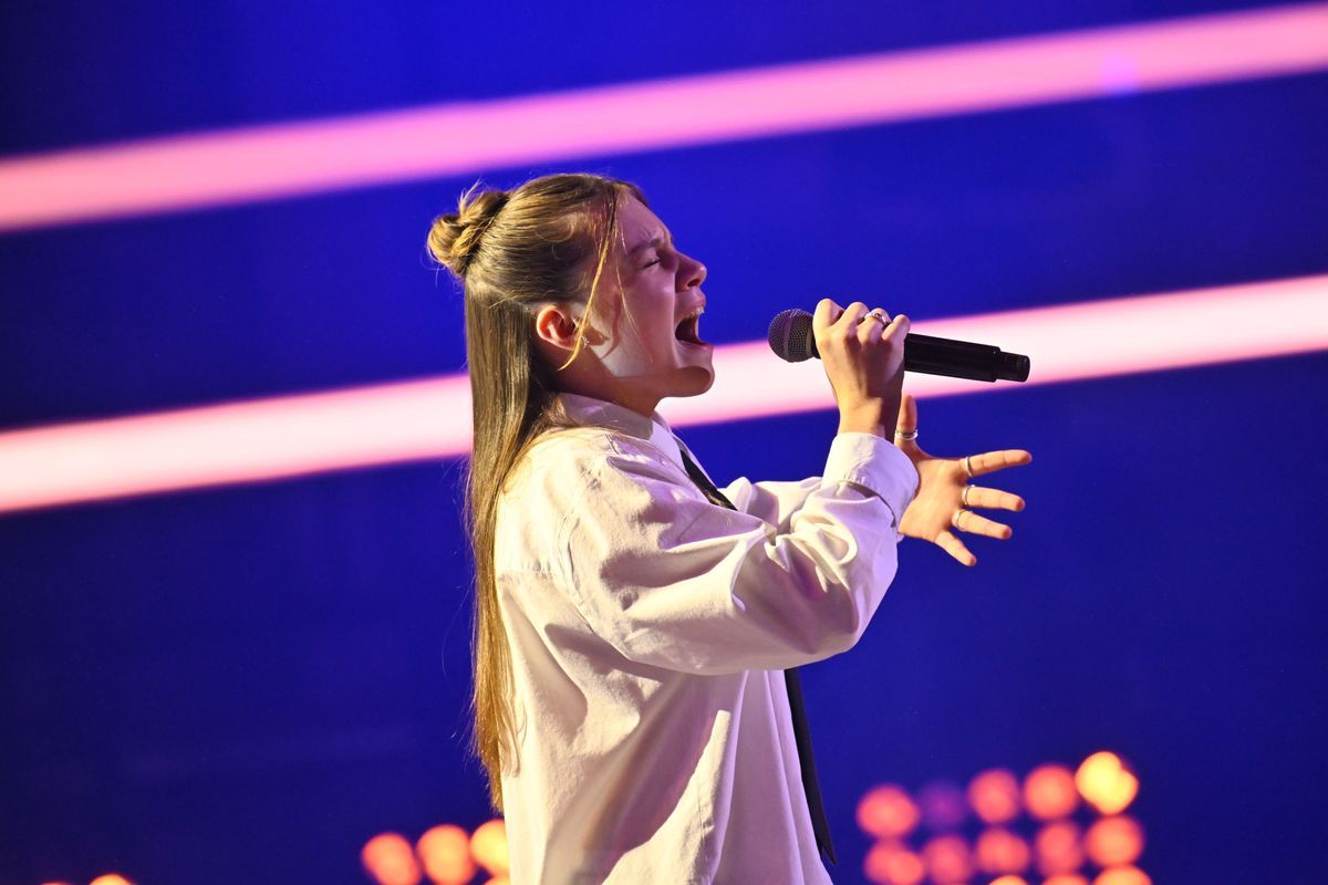 Frida singt im Finale von "The Voice Kids" 2024