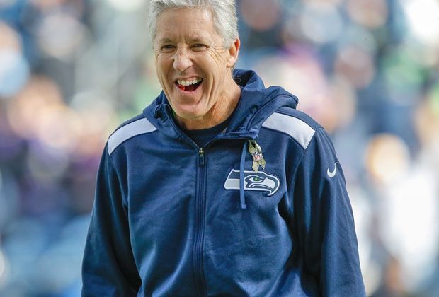 
                <strong>Seahawks-Headcoach: Pete Carroll</strong><br>
                Er gilt als der große Erfolgsgarant bei den Seattle Seahawks: Headcoach Pete Carroll
              