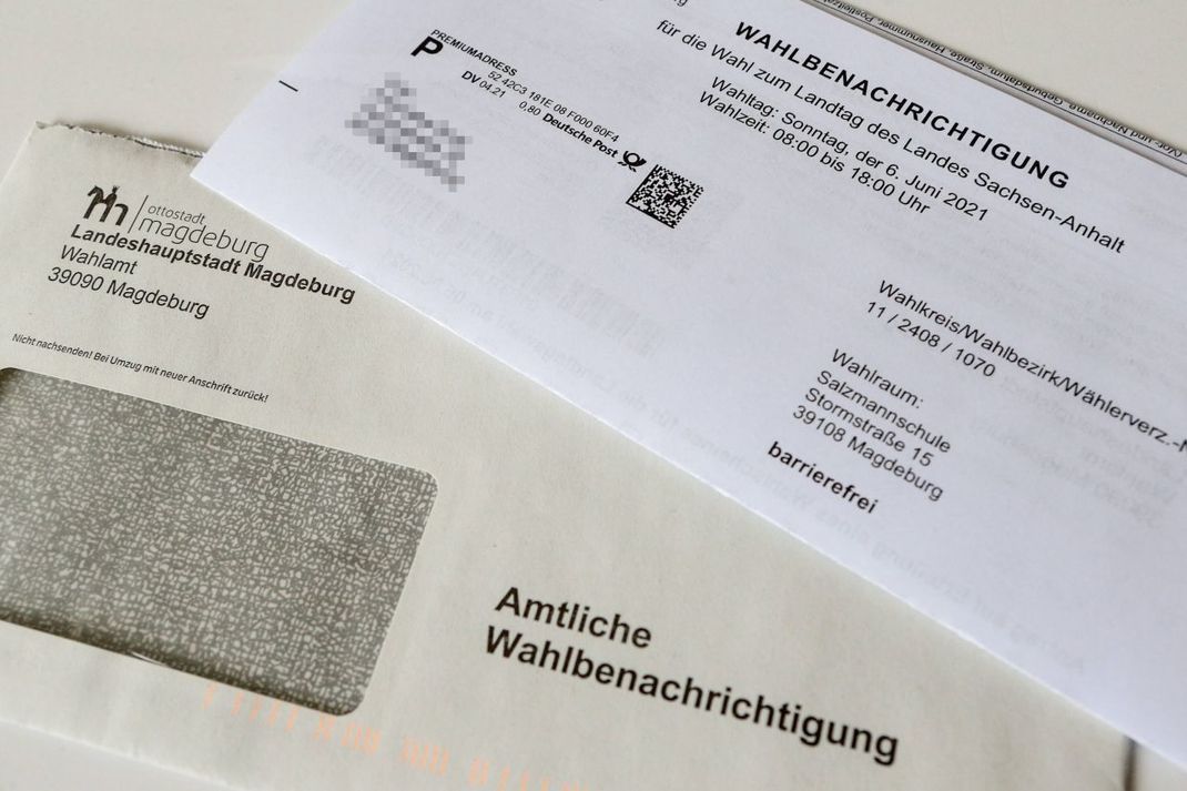 So sieht die Wahlbenachrichtigung für die Bundestagswahl 2021 aus.