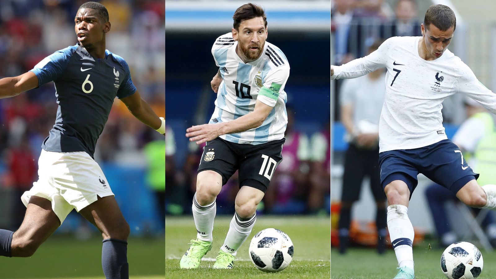 
                <strong>Head-to-Head: Frankreich vs. Argentinien</strong><br>
                Frankreich gegen Argentinien: Ein Favorit wird sich bereits am Samstag verabschieden, wenn die beiden Topteams ab 16 Uhr im Achtelfinale aufeinandertreffen. ran.de macht vorher den Vergleich Mann gegen Mann.
              