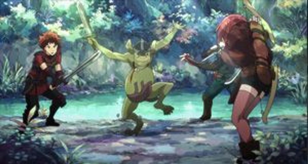 Ein realistischer Ansatz bei "Grimgar, Ashes and Illusions": Unerfahrene Menschen haben keine gute Chancen gegen Monster