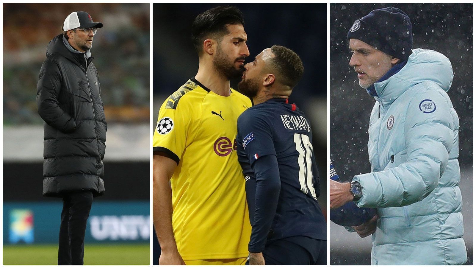 
                <strong>Mögliche Viertelfinals in der Champions League</strong><br>
                Die Champions-League-Achtelfinals sind durch, am kommenden Freitag (19. März 2021) werden in Nyon die Paarungen für das Viertelfinale ausgelost. In der Runde der letzten Acht könnte es zu einigen interessanten Duellen kommen, wie beispielsweise einer Neuauflage des Endspiels aus dem vergangenen Jahr oder einem Kräftemessen der deutschen Top-Trainer Thomas Tuchel und Jürgen Klopp. ran.de hat mögliche verheißungsvolle Partien in der Galerie aufgelistet.
              