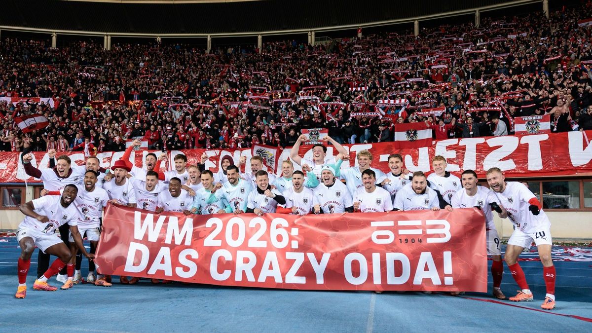 Mannschaft und Fans bejubeln Österreichs WM-Teilnahme