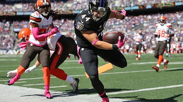 
                <strong>Kyle Juszczyk, Baltimore Ravens</strong><br>
                Fullback: Kyle Juszczyk, Baltimore Ravens. Wenn ein 24-Jähriger als Fullback vier Touchdowns schafft, ... dann gehört er zu den Young Guns der NFL! 
              