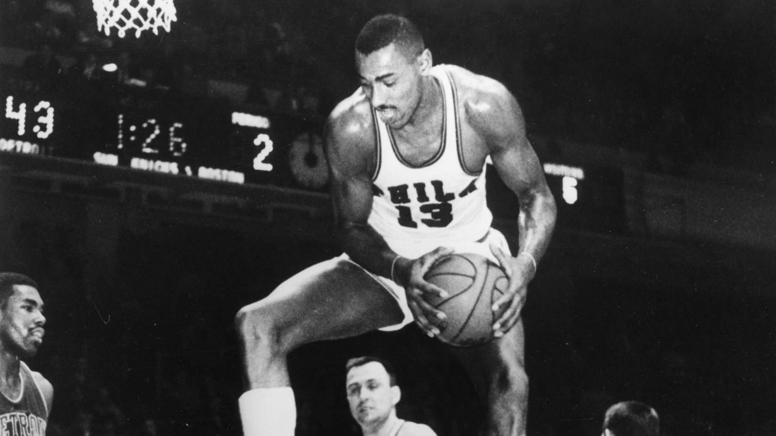 <b>Platz 7: Wilt Chamberlain (zuletzt Los Angeles Lakers)<br></b>- Spiele: 1.045<br>- Triple Doubles: 78