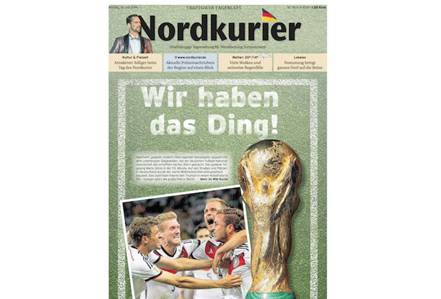 
                <strong>Nordkurier</strong><br>
                Der "Nordkurier" bringt es auf den Punkt: "Wir haben das Ding."
              