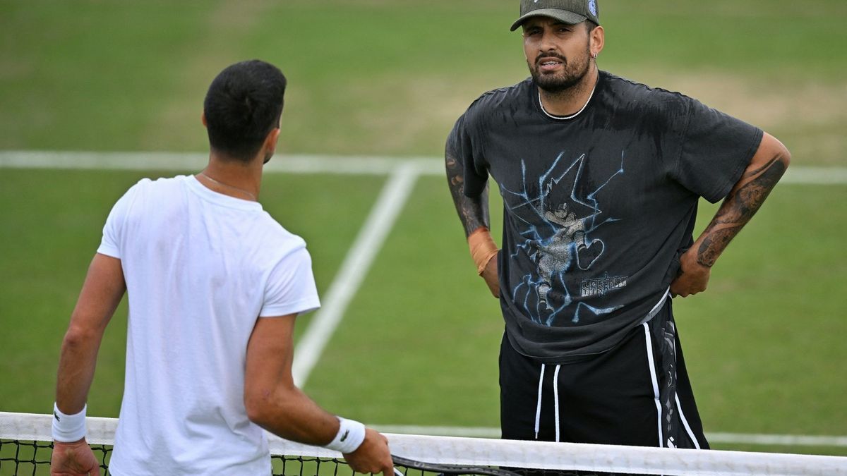 Djokovic und Kyrgios im gemeinsam Training