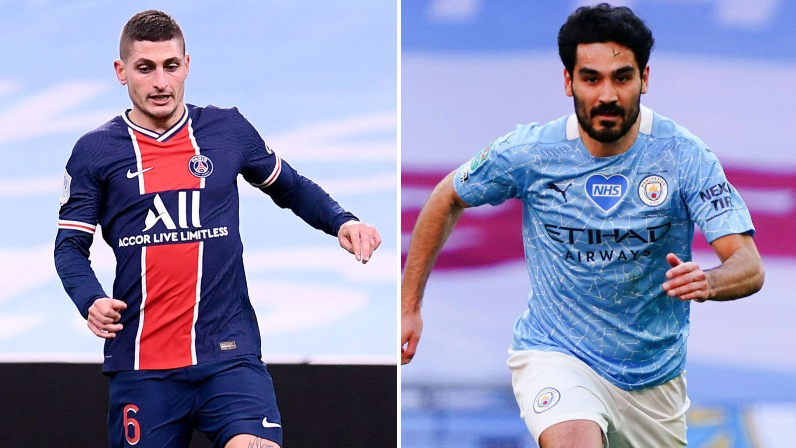 
                <strong>Linker zentraler Mittelfeldspieler: Marco Verratti vs. Ilkay Gündogan</strong><br>
                Für Marco Verratti ist es eine Saison zum Vergessen: Nur im Dezember und Januar war der Italiener mal für längere Zeit einsatzbereit. Ansonsten streikten mal Beinbeugermuskel, mal Hüfte, mal Fußsohle. Und auch das Coronavirus warf ihn schon zweimal zurück. Dagegen blüht Ilkay Gündogan so richtig auf, steht bereits bei 16 Saisontoren und hat großen Anteil daran, dass die fulminante City-Saison mit drei Trophäen enden könnte. Die persönliche Corona-Zwangspause brachte der DFB-Kicker schon zu Beginn der Spielzeit hinter sich. Gegenüber Verratti hat er ganz klar die Nase vorn - 2:6.
              