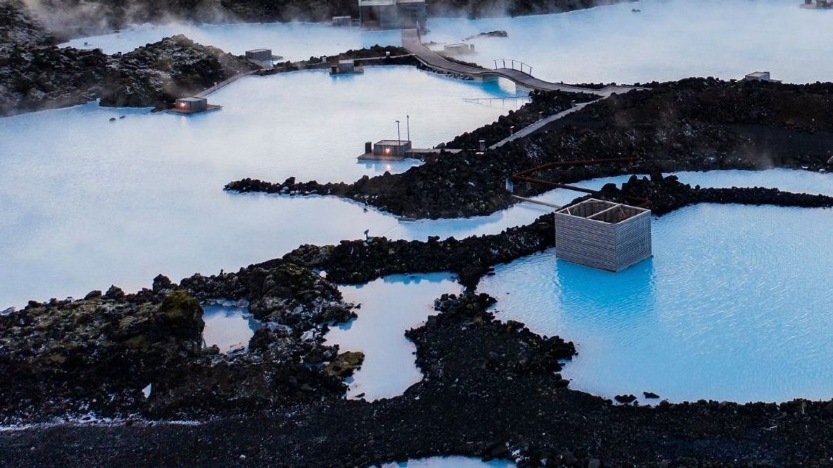 Touristenattraktion Blaue Lagune auf Island