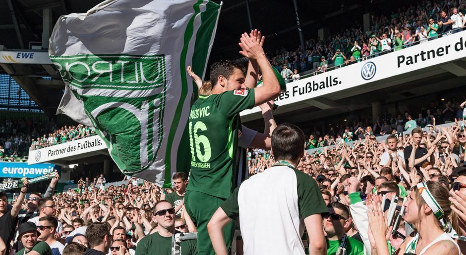 
                <strong>Zlatko Junuzovic (Werder Bremen)</strong><br>
                Der Kapitän geht von Bord! Zlatko Junuzovic verlässt Werder Bremen und sucht eine neue Herausforderung. Dass er die Herzen der Fans erobert hat, zeigen diese Bilder. 
              