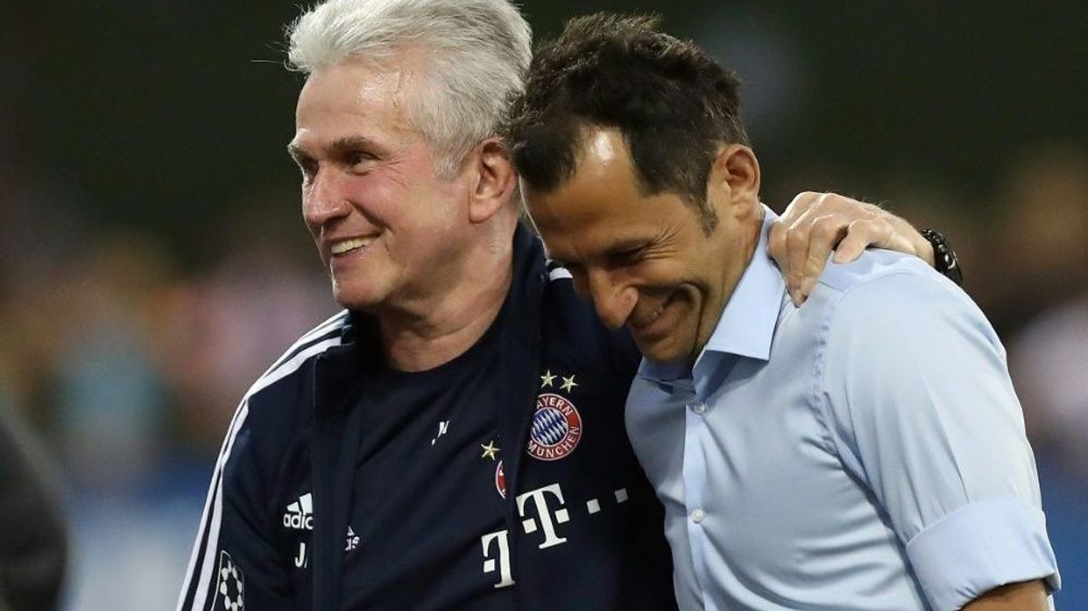 Großes Lob von Jupp Heynckes (l.) für Hasan Salihamidzic