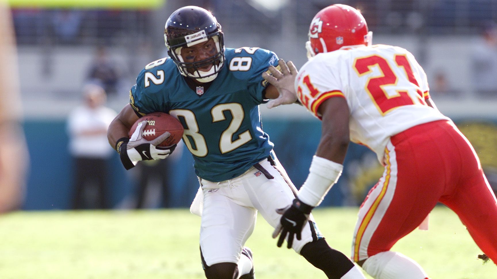 <strong>Platz 25: Jimmy Smith (1992 bis 2005)</strong><br>12.287 Receiving Yards