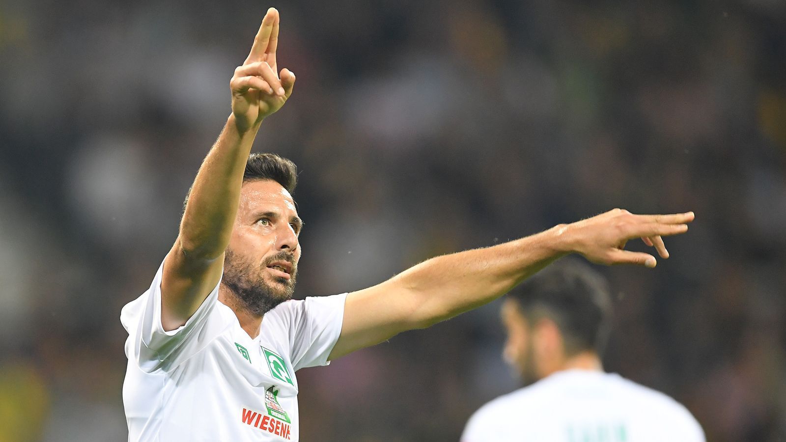 
                <strong>Angriff: Claudio Pizarro</strong><br>
                Der zweiterfolgreichste ausländische Torjäger der Bundesliga-Geschichte erzielte 87 seiner 197 Tore zwar für den FC Bayern, seine andere große Liebe. Doch am häufigsten traf Claudio Pizarro im deutschen Fußball-Oberhaus immer noch für Werder - 109-mal, um genau zu sein. Ach ja, und dann war da ja noch dieses eine Tor für den 1. FC Köln. Um es kurz zu machen: Claudi gleich Legende.
              