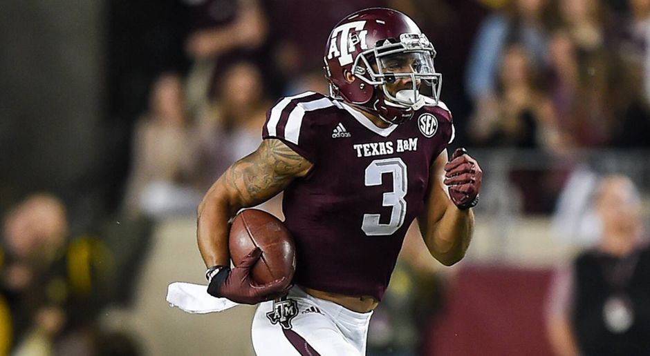
                <strong>Christian Kirk (Texas A&M)</strong><br>
                Christian Kirk kam in drei College-Spielzeiten auf 234 Fänge und 2.856 Yards. Mit seiner Körpergröße von 1,80 Metern und seinen 90 Kilogramm ist er ein bulliger Passempfänger, der nur schwer zu tackeln ist und auch eine ordentliche Geschwindigkeit mitbringt. Seine Fangsicherheit ist allerdings eher nur Durchschnitt.   
              