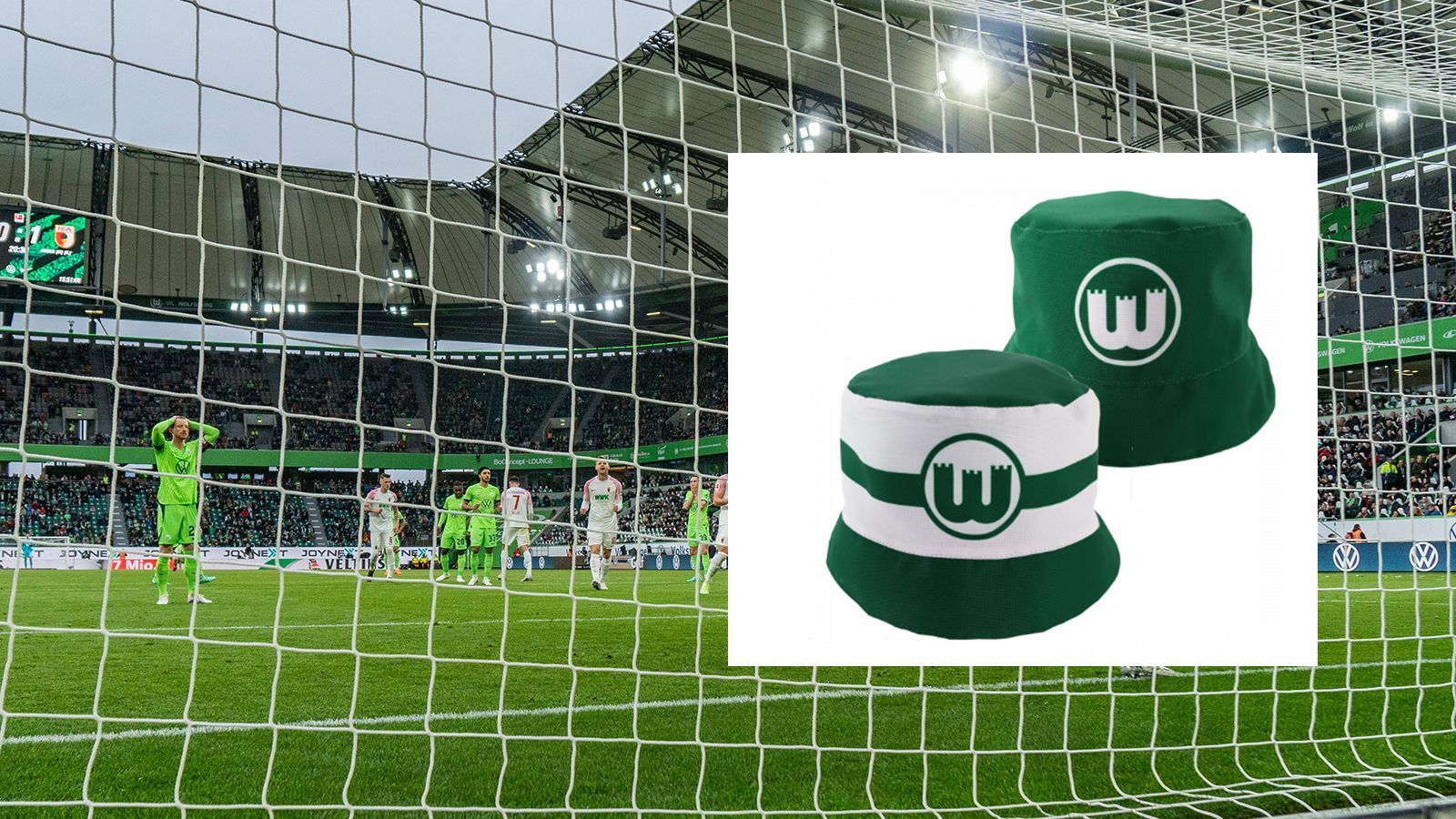 
                <strong>VfL Wolfsburg</strong><br>
                Über Geschmack lässt sich bekanntlich streiten. Das werden sich auch manche bei dem Anblick des "Fischerhut Retro" denken, den es im Sortiment der Wölfe zu kaufen gibt. Laut der Website ist er "für sonnige Stadionbesuche geeignet" und "kann nach Belieben gewendet werden". Auf beiden Seiten ist ein altes Wolfsburg-Wappen zu sehen. Der Hut kostet 16,95 Euro.
              