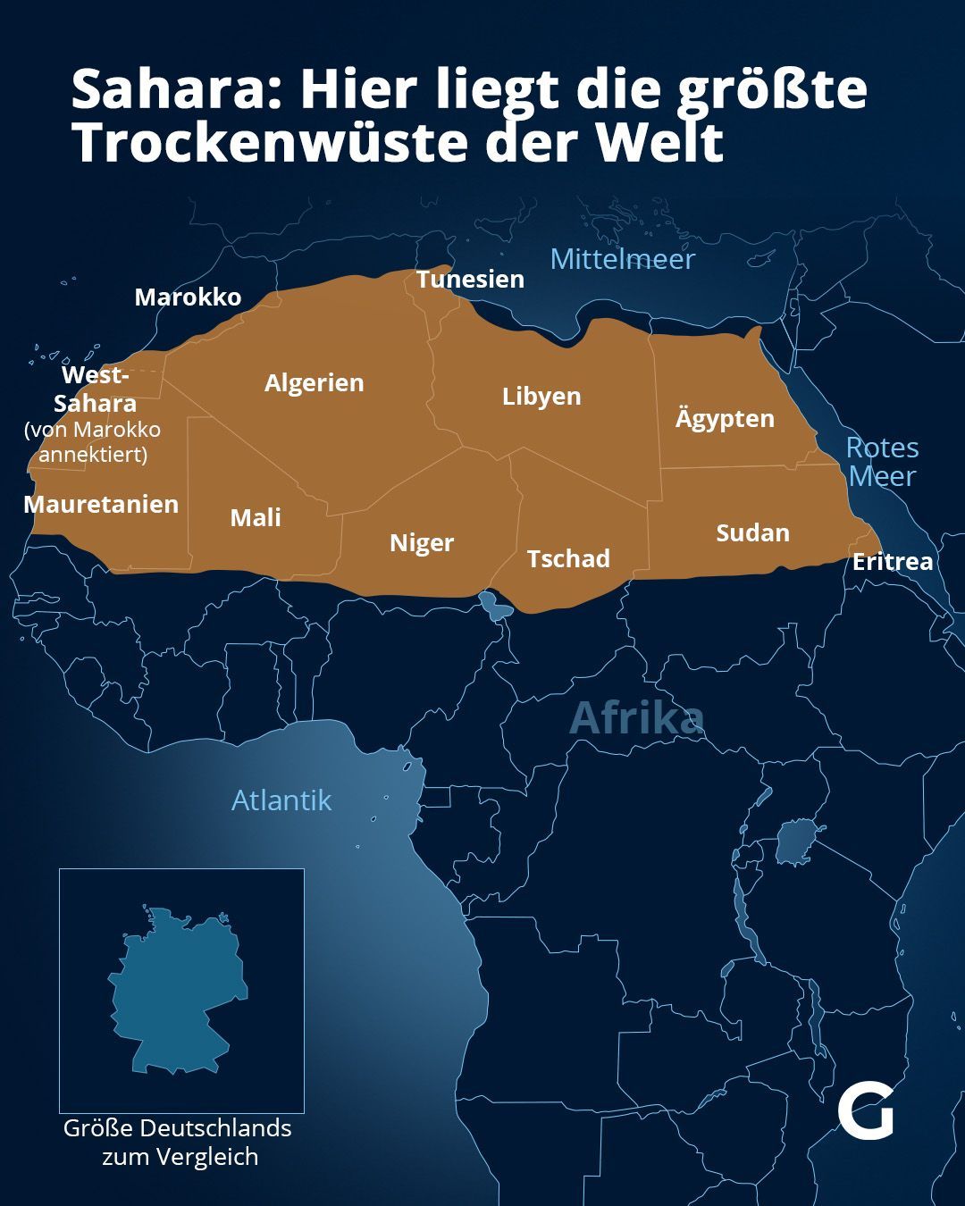 Sahara: Hier liegt die größte Trockenwüste der Welt