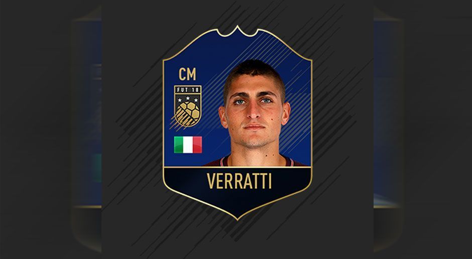 
                <strong>Marco Verratti </strong><br>
                Mittelfeld: Marco Verratti (Paris Saint-Germain)
              