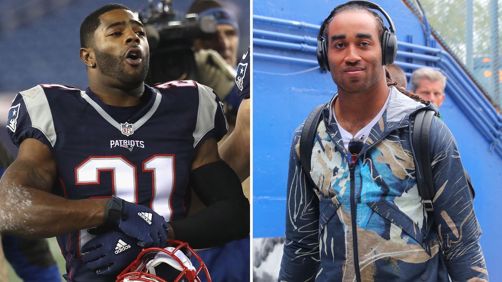 
                <strong>Cornerback</strong><br>
                Malcolm Butler (l.)bei Patriots: 2014 bis 2017Erfolge: zwei Super-Bowl-Siege, einmaliger Pro BowlerStephon Gilmorebei Patriots: seit 2017Erfolge: ein Super-Bowl-Sieg, dreimaliger Pro Bowler
              