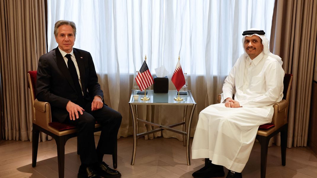 Antony Blinken und Mohammed bin Abdulrahman Al Thani