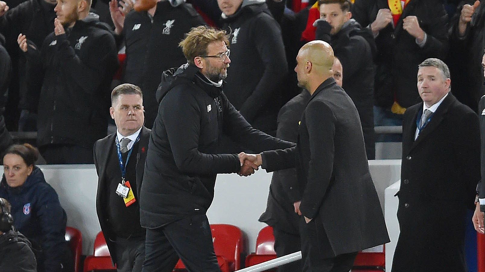 <strong>4. April 2018: Liverpool - City 3:0 (Champions League, Viertelfinal-Hinspiel)</strong><br>..."Das war kurz vor Perfektion", jubelt Klopp, der auch das Rückspiel 2:1 gewinnt. Im Finale folgte dann aber der Dämpfer für Liverpool: Die "Reds" unterlagen Real Madrid mit 1:3.