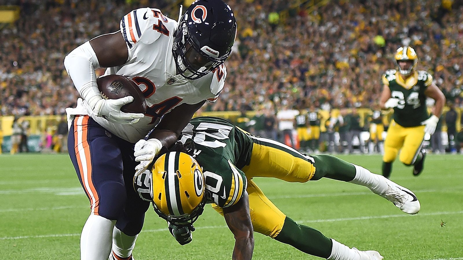 
                <strong>Rushing Offense: Chicago Bears</strong><br>
                19 Punkte gegen die Green Bay Packers
              