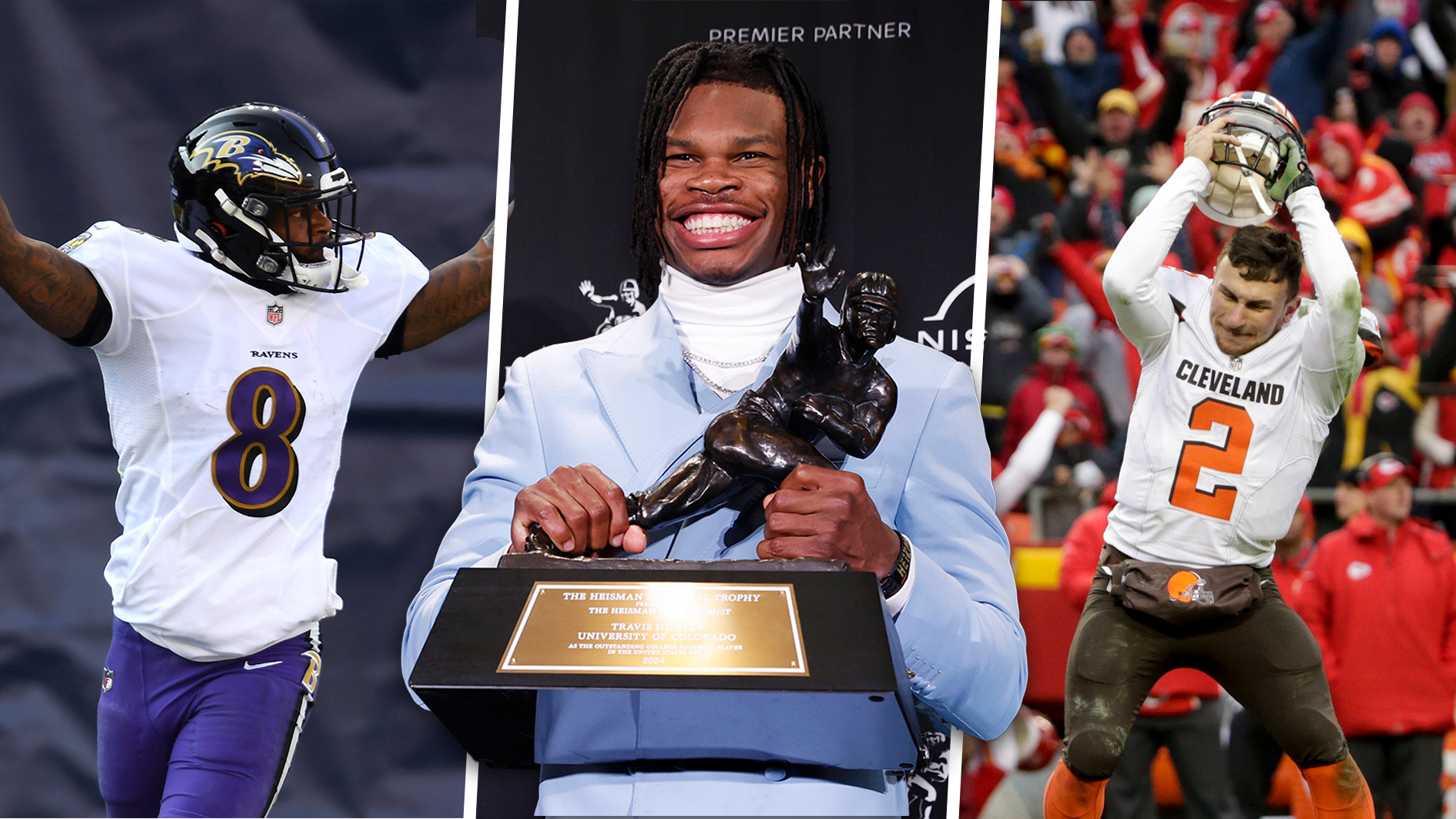 <strong>Einige Senkrechtstarter, wenige Flops: Die Heisman-Trophy-Sieger der vergangenen Jahre</strong><br>
                Travis Hunter wurde mit der Heisman Trophy als bester College-Football-Spieler des Jahres ausgezeichnet. Im kommenden Draft gilt er als einer der absoluten Top-Prospects. <strong><em>ran</em></strong> zeigt, wie es seinen Vorgängern seit 2010 erging und welche College-Kings auch in der NFL durchstarteten. (Stand: 15. Dezember 2024)