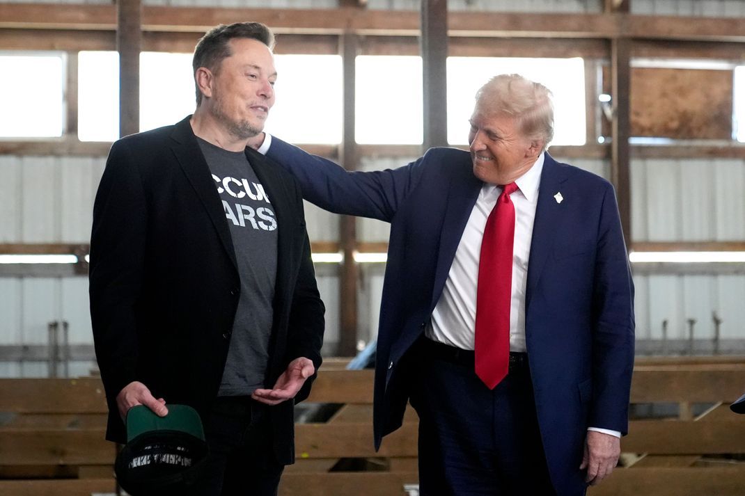 Fleißiger Unterstützer Trumps: Elon Musk (links) bekommt eine Aufgabe in einer neuen Behörde.